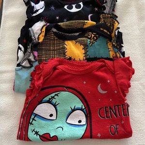 Nightmare before Christmas onesies NB size